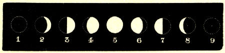 Fig. 25.—The Phases of the Moon.