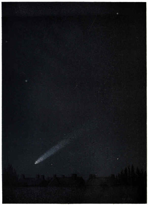 PLATE XVII.
THE COMET OF 1882,
AS SEEN FROM STREATHAM, NOV. 4th, 4 A.M.
FROM A DRAWING BY T.E. KEY.