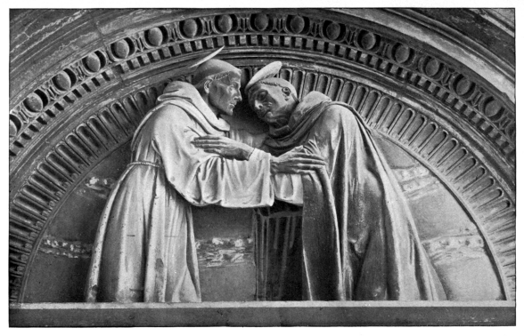 Meeting Of St. Francis And St. Dominick (Andrea Della Robbia)
