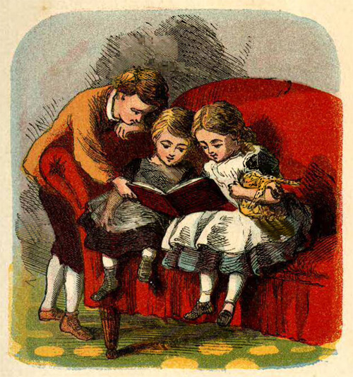 Siblings are reading