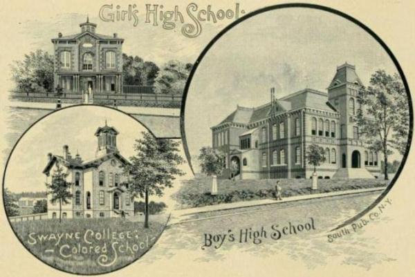 Girl's High School--Swayne College, Colored School--Boy's High School