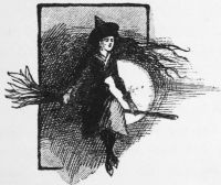 Woman on broomstick