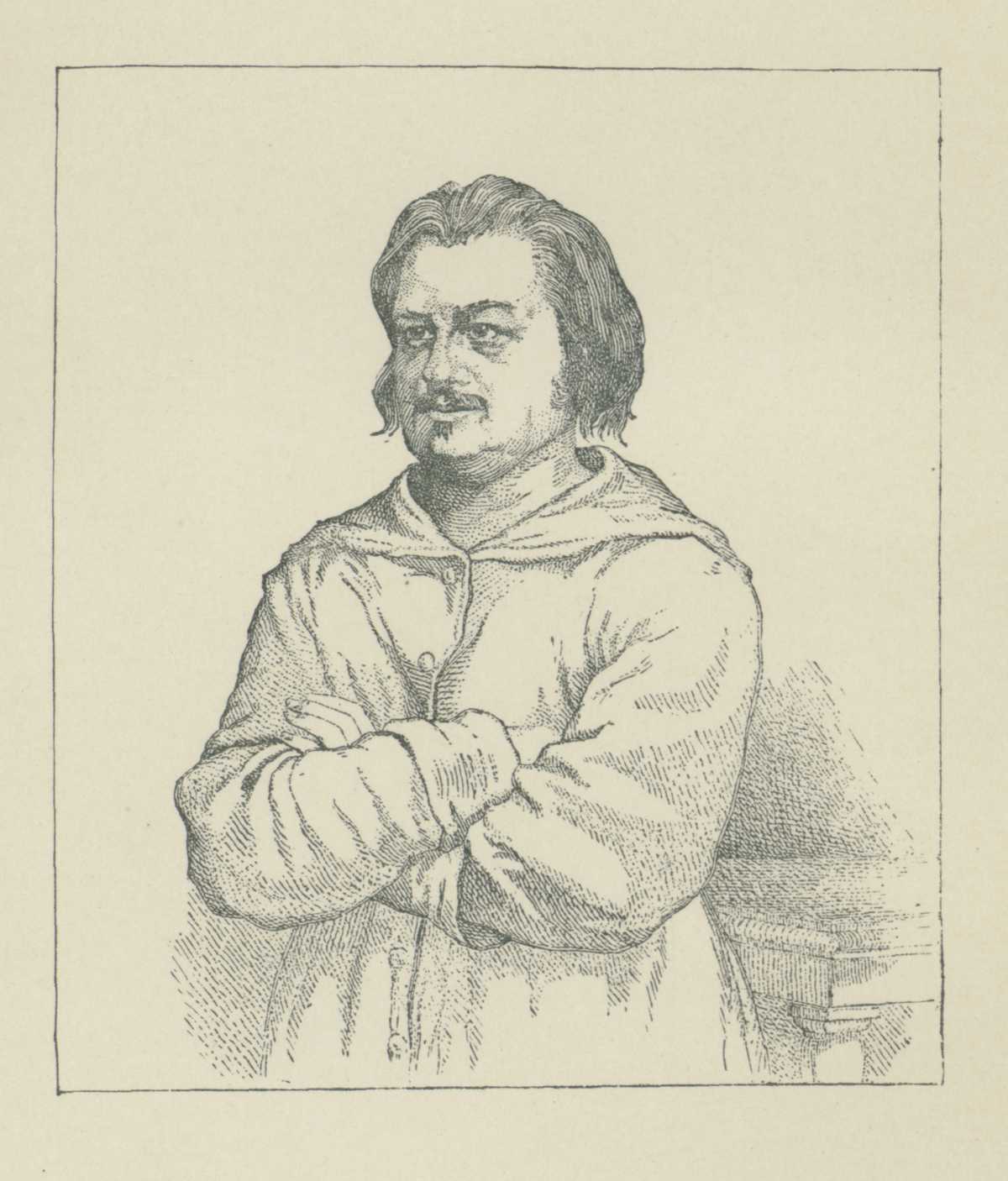 Drawing of Balzac