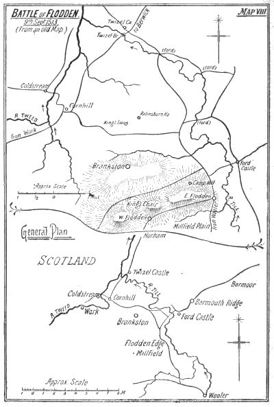 Map VIII: Battle of Flodden.