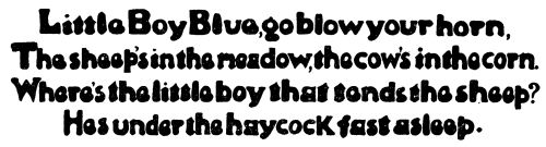 Little Boy Blue rhyme