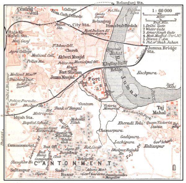 Plan von Agra.