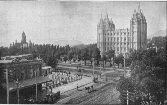 Image not available: THE MORMON TEMPLE AND SQUARE, SALT LAKE CITY.