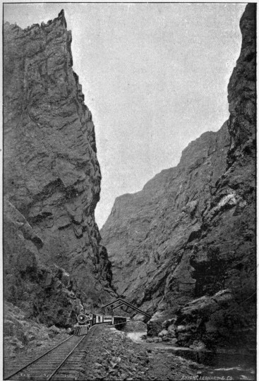 Image not available: THE ROYAL GORGE AND HANGING BRIDGE, GRAND CAÑON OF THE
ARKANSAS.