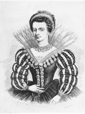 Image unavailable: CHARLOTTE MARGUERITE DE MONTMORENCY, PRINCESSE DE CONDÉ.

From an engraving by Barbant.