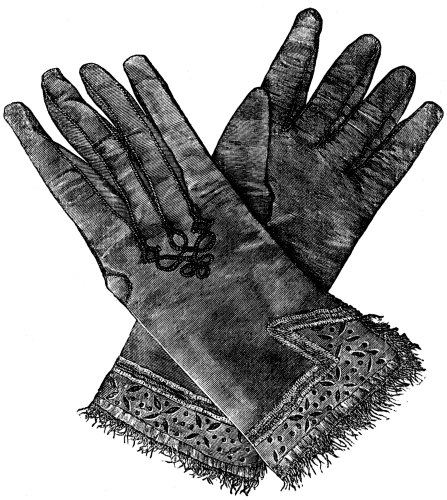 GLOVES OF SHAKESPEARE, IN THE POSSESSION OF MISS BENSON.

(From “Gloves: their Annals and Associations.”)