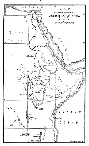 Map of Eastern Africa.