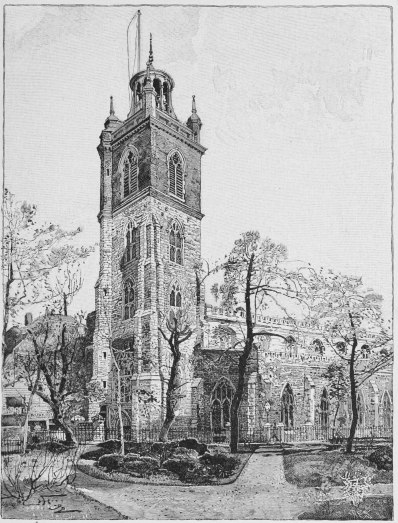 Image unavailable: CHURCH OF ST. GILES, CRIPPLEGATE,

WHERE DEFOE IS SUPPOSED TO HAVE BEEN BAPTIZED.

DRAWN BY HARRY FENN. ENGRAVED BY H. E. SYLVESTER.