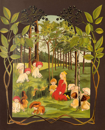 Die Pilzenkinder erzählen dem Prinzeßlein Märchen
