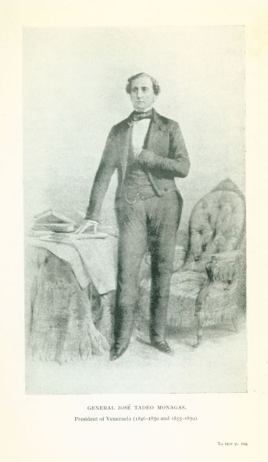 GENERAL JOS TADEO MONAGAS. President of Venezuela (1846-1850 and 1855-1859).