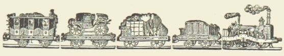 Drawing of steam train