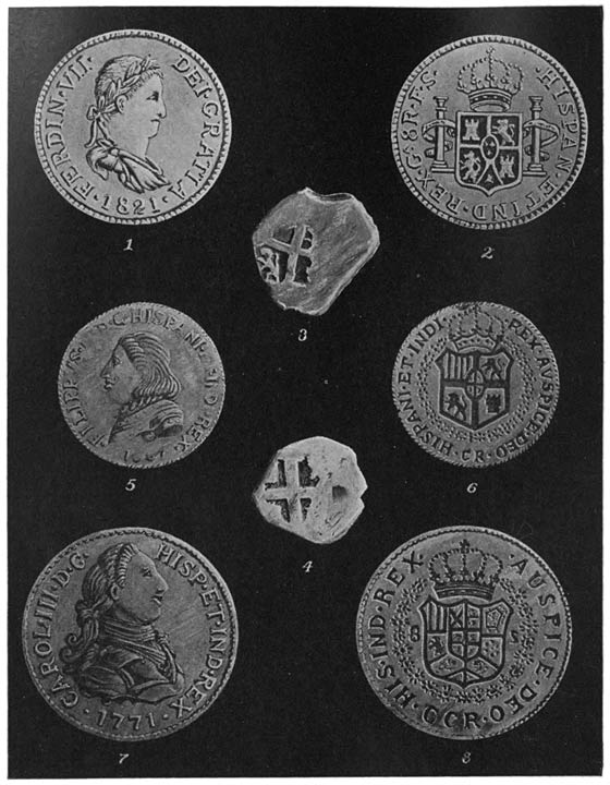 SPANISH COINS USED IN BUCCANEER DAYS