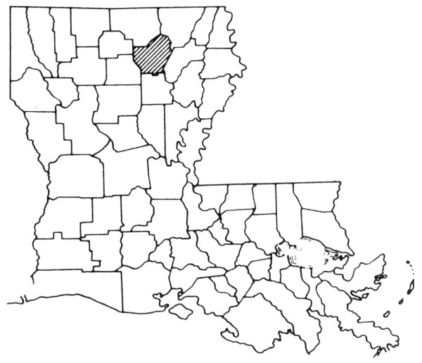 Map showing location of Ouachita Parish