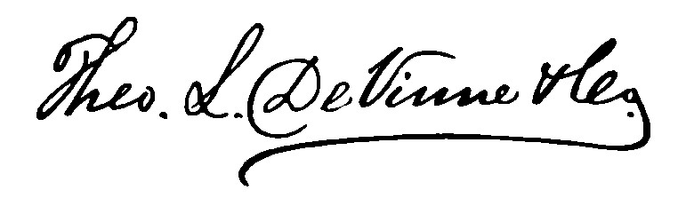 Theo L. DeVinne signature