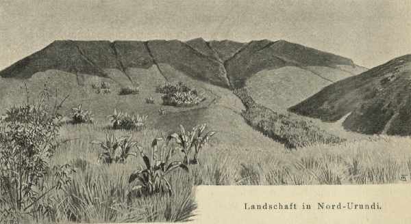 Landschaft in Nord-Urundi