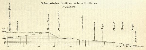 Schematisches Profil der Victoria See-Bahn