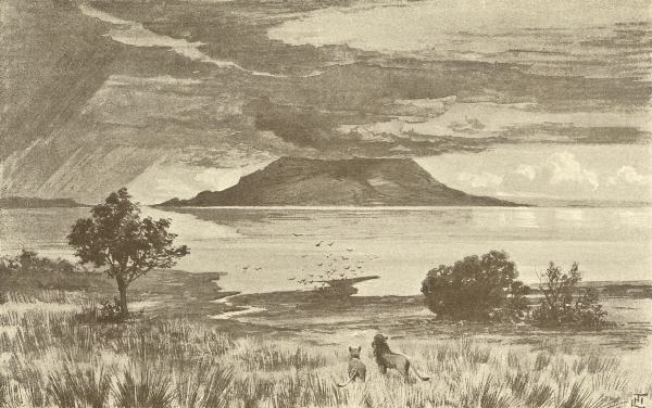 Manyara-See und der Simangori-Berg