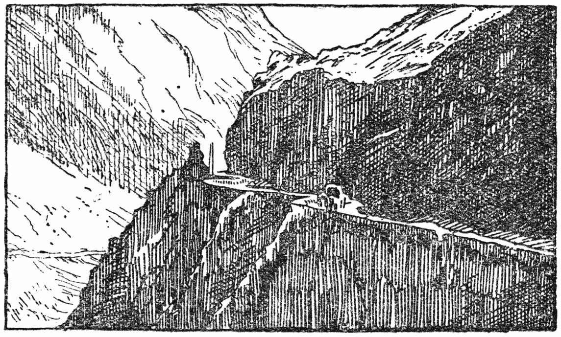 Bergweg in den Kaukasus.